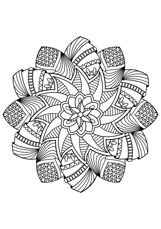 Dibujo para colorear Mandala