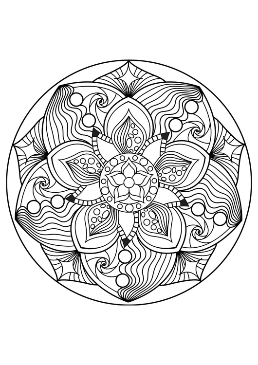 Dibujo para colorear Mandala