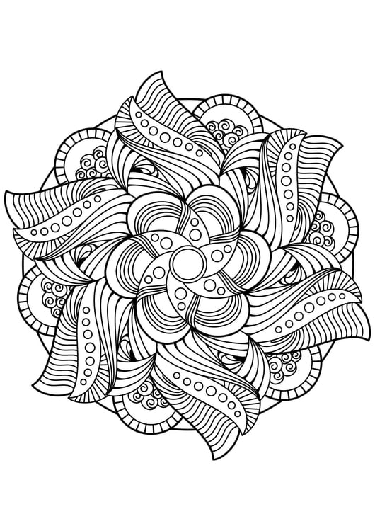 Dibujo para colorear Mandala