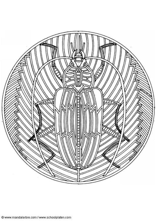 Mandala escarabajo