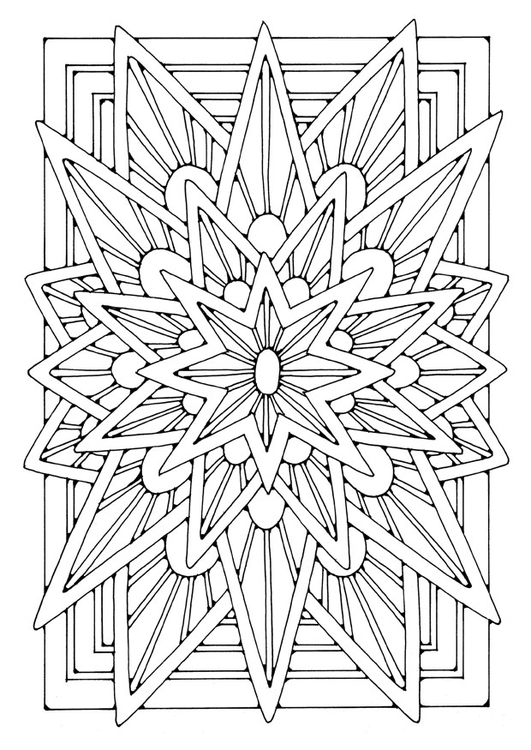 Dibujo Para Colorear Mandala Estrella Img 21906 Images