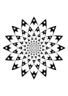 Dibujo para colorear mandala