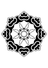 Dibujo para colorear mandala