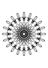 Dibujo para colorear mandala