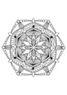 Dibujo para colorear mandala