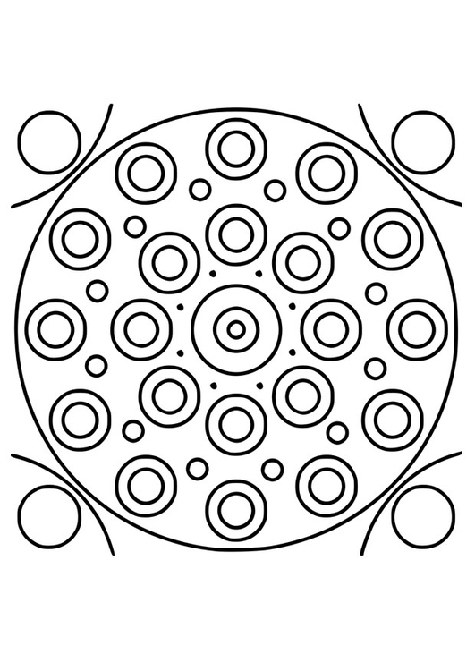 Dibujo para colorear mandala10