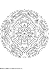 Dibujo para colorear Mandala1602f