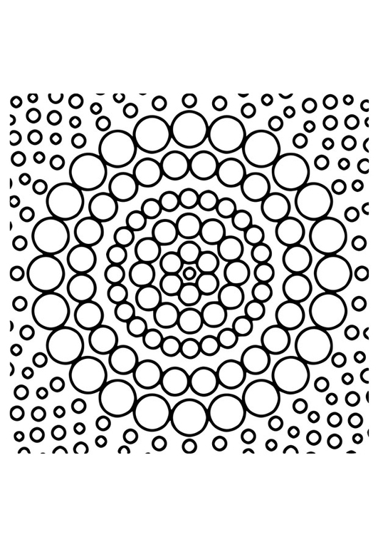 Dibujo para colorear mandala19
