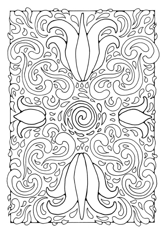 Dibujo para colorear mandala1a