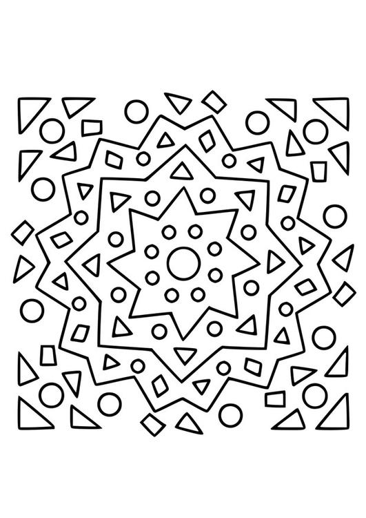 Dibujo para colorear mandala20