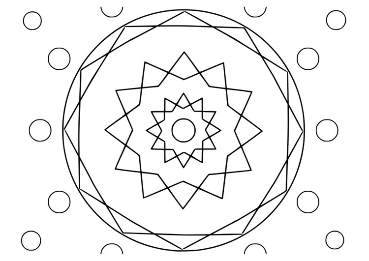 Dibujo para colorear mandala22