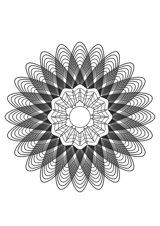 Dibujo para colorear mandala28