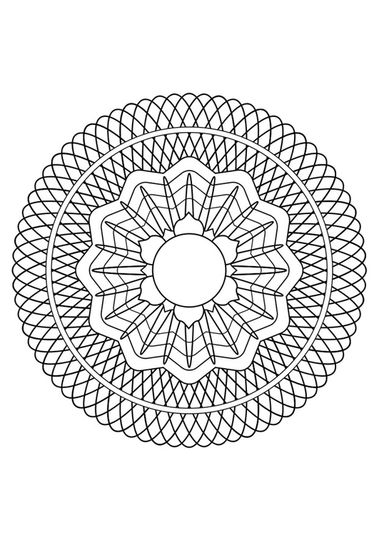 Dibujo para colorear mandala30