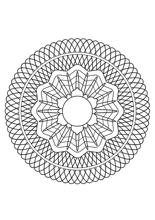 Dibujo para colorear mandala30