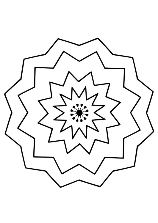 Dibujo para colorear mandala9