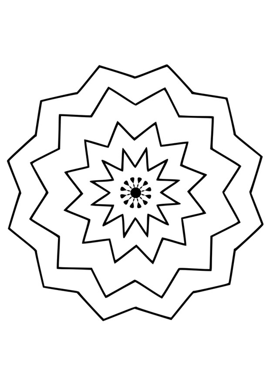 Dibujo para colorear mandala9