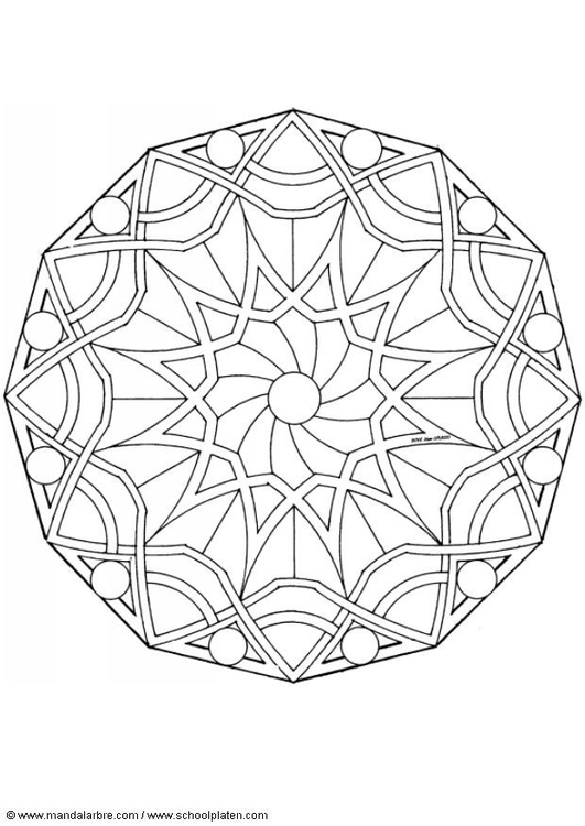 Dibujo para colorear MandalaB5