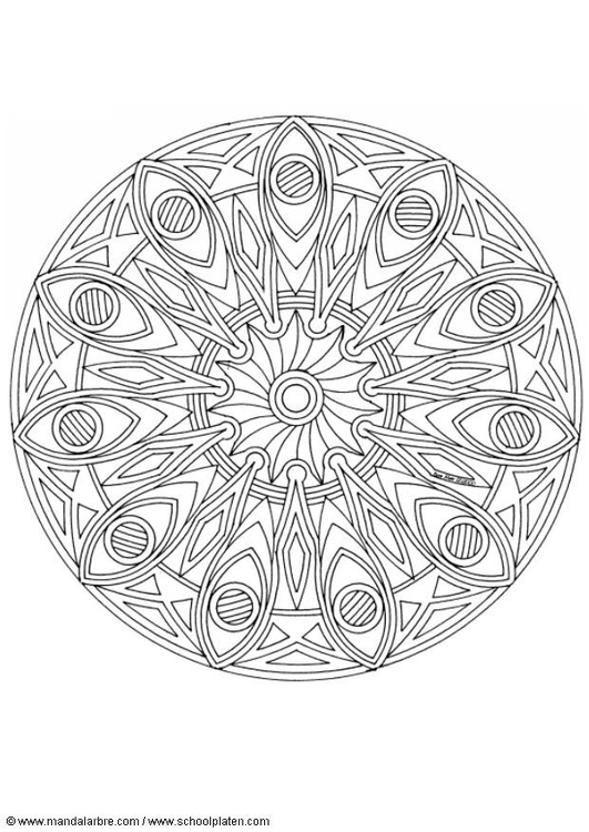Dibujo para colorear MandalaC3