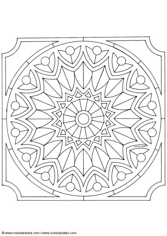 Dibujo para colorear MandalaC5