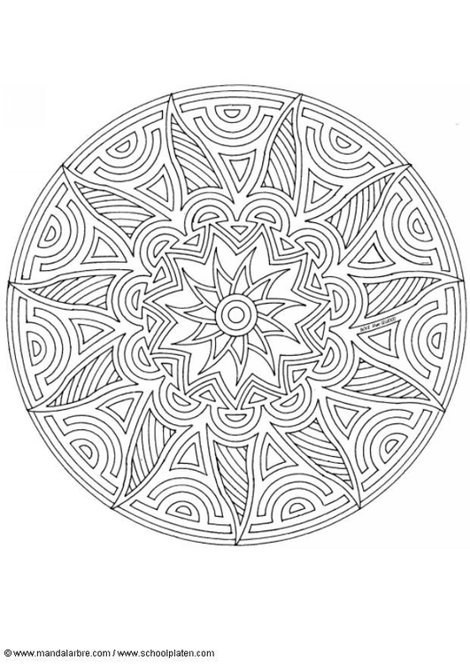 Dibujo para colorear MandalaF3