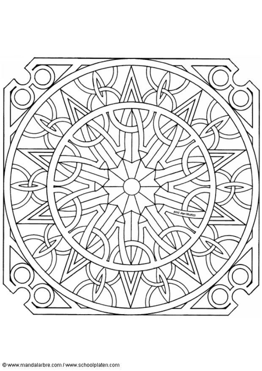 Dibujo para colorear MandalaQ1