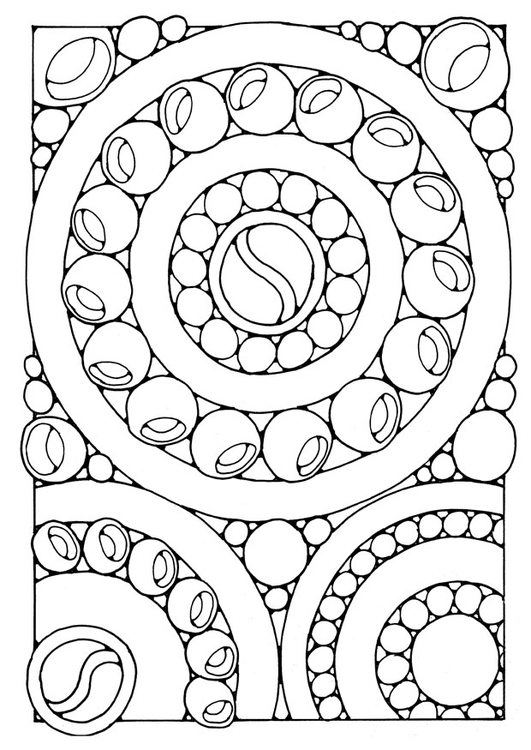 Dibujo para colorear mandalas