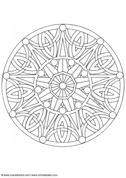 Dibujo para colorear MandalaS1