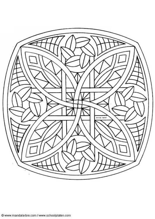 Dibujo para colorear MandalaS2