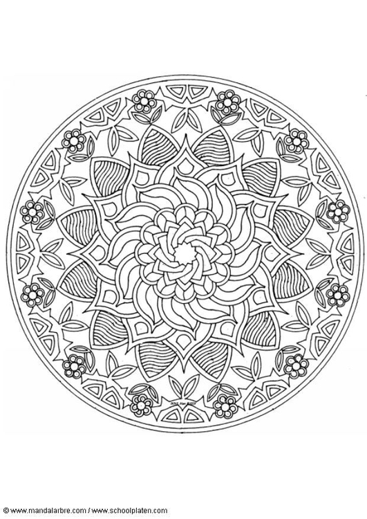 Dibujo para colorear MandalaS3