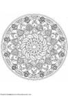 Dibujo para colorear MandalaS3