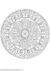 Dibujo para colorear MandalaS4