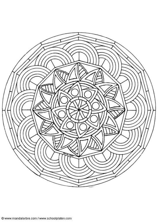 Dibujo para colorear MandalaS5