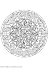 Dibujo para colorear MandalaS5