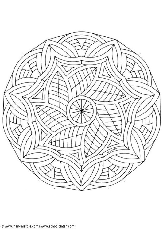 Dibujo para colorear MandalaS7