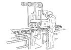 Dibujo para colorear manejar máquina