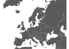 Dibujos para colorear Mapa de Europa