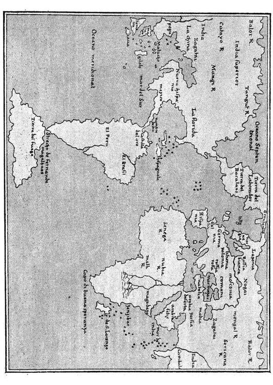 Mapa del mundo de 1548