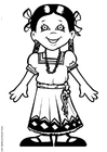 dibujo-para-colorear María de México