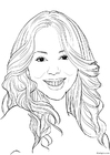 Dibujo para colorear Mariah Carey