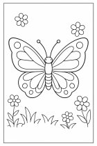 mariposa con flores