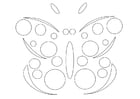 Dibujo para colorear mariposa