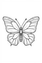 Dibujo para colorear mariposa