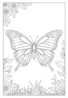 mariposa vuela en el jardín