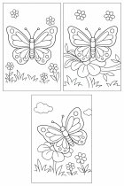 mariposas en el jardín