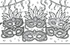 máscaras de carnaval
