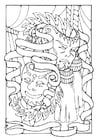 Dibujo para colorear MÃ¡scaras