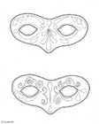 Dibujos para colorear Máscaras