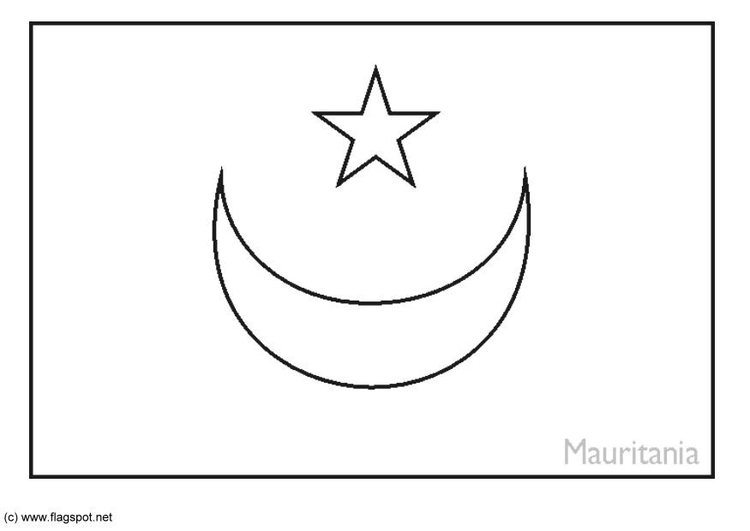 Dibujo para colorear Mauritania