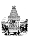 Dibujo para colorear Mausoleo