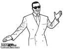 Dibujo para colorear Mc Hammer